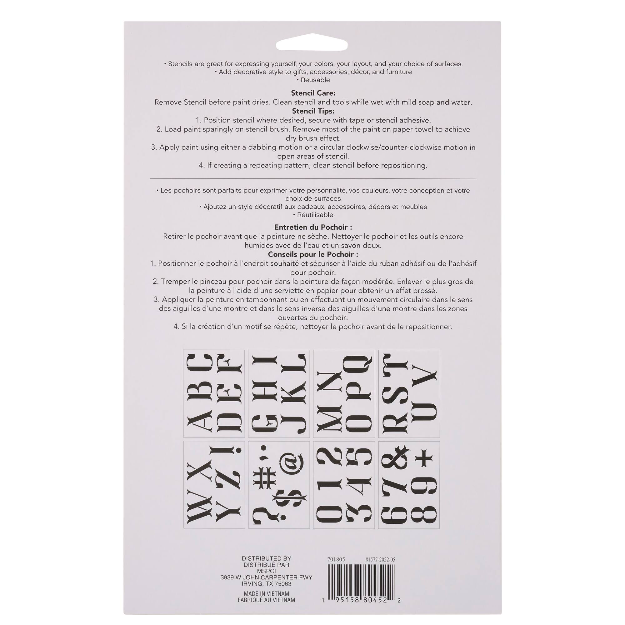 3" Uppercase Alphabet Stencils by Craft Smart®